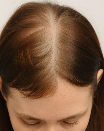 Before treatment for Hair Thinning Treatment
