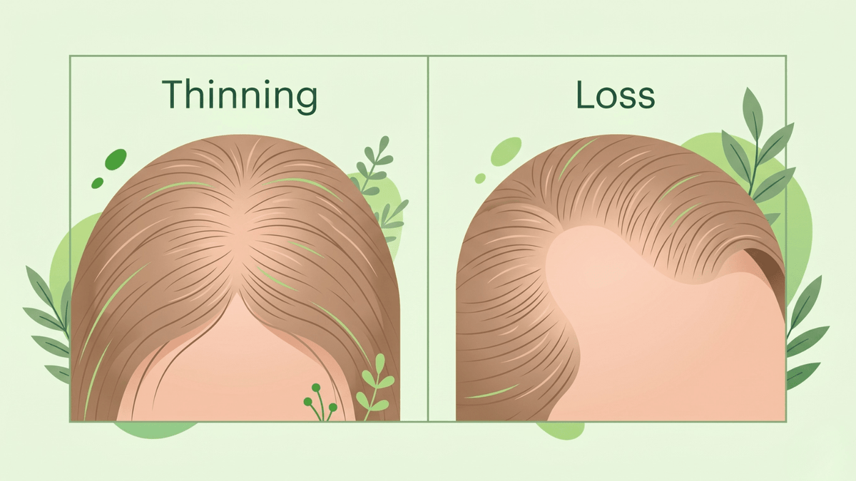 Hair Thinning vs Hair Loss — What's the Difference? - Haironix