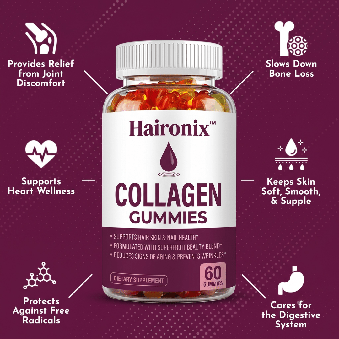 Haironix Collagen Gummies wellness benefits